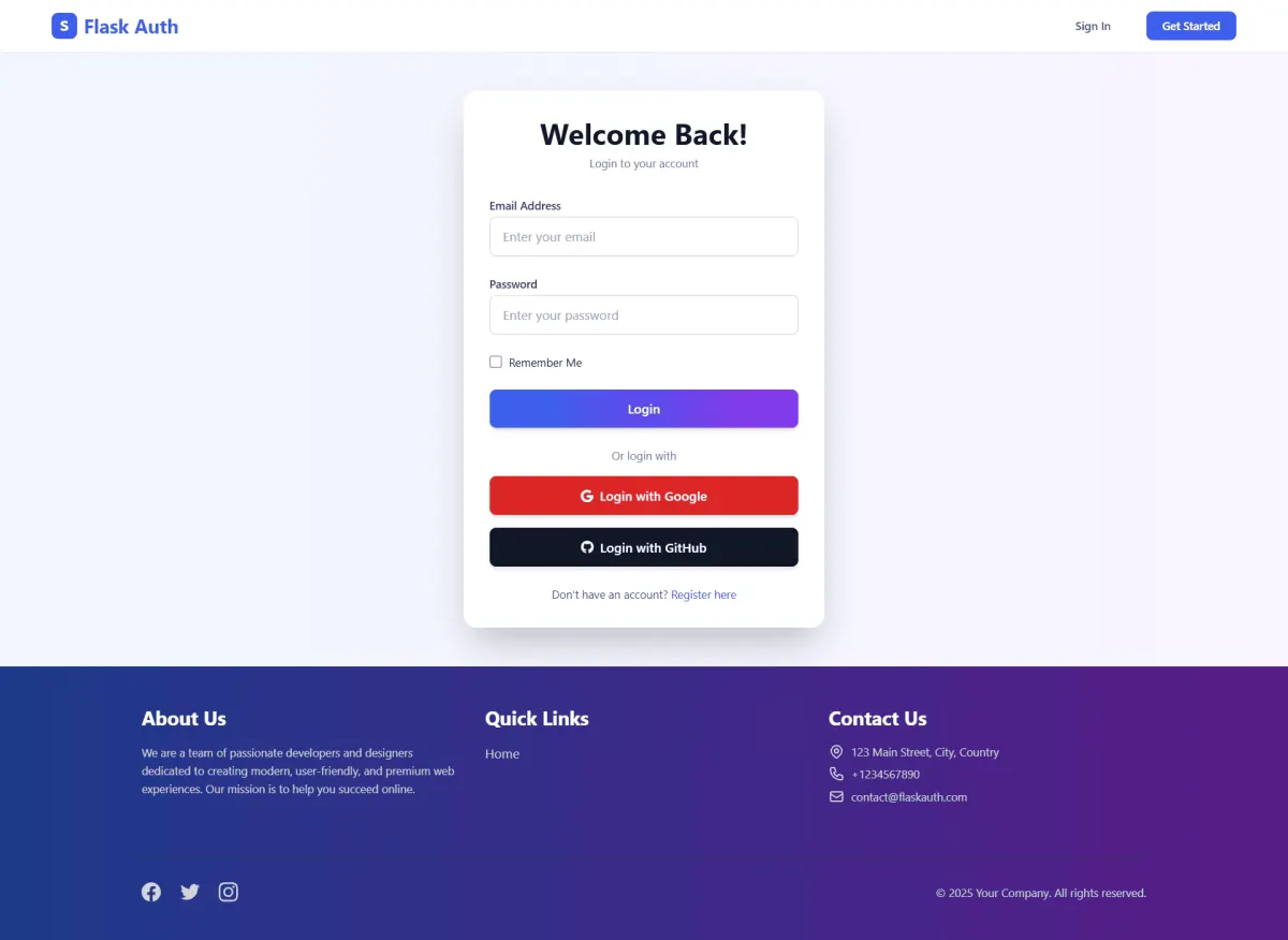 Login Page