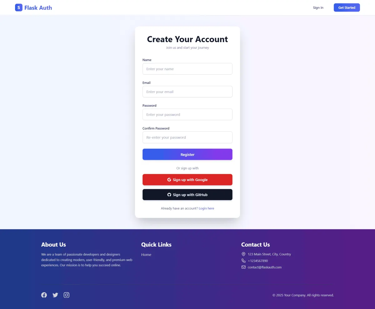 Register Page