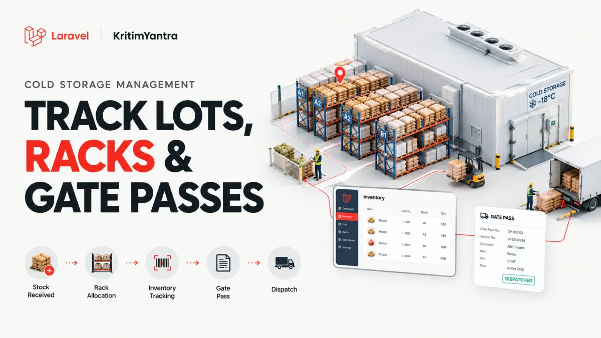 Cold Storage Inventory Management: Track Lots, Racks & Gate Passes