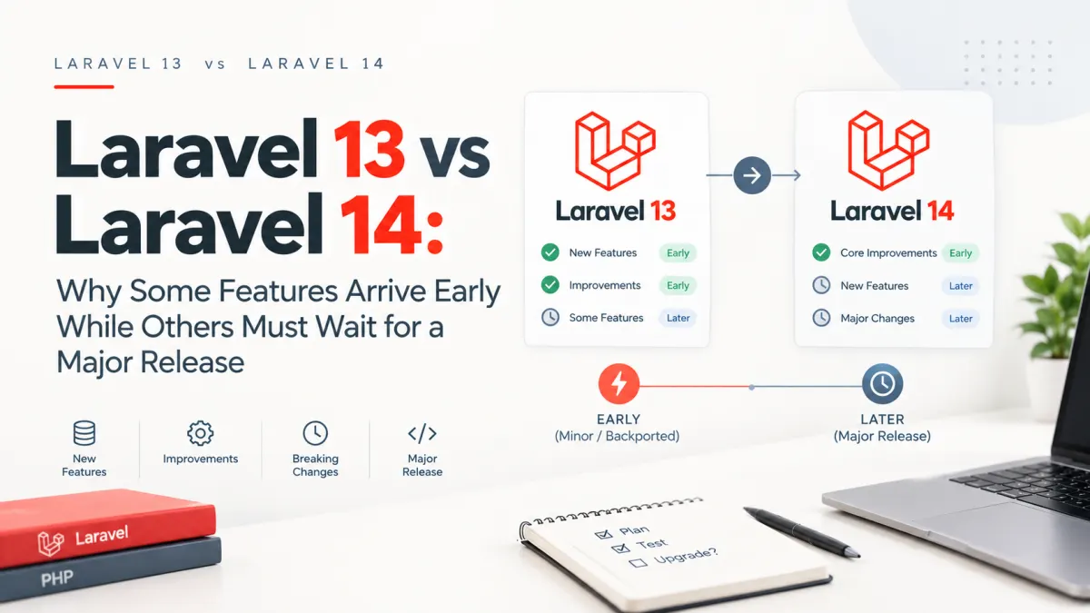 Laravel 13 vs Laravel 14: Why Some Features Arrive Early While Others Must Wait for a Major Release