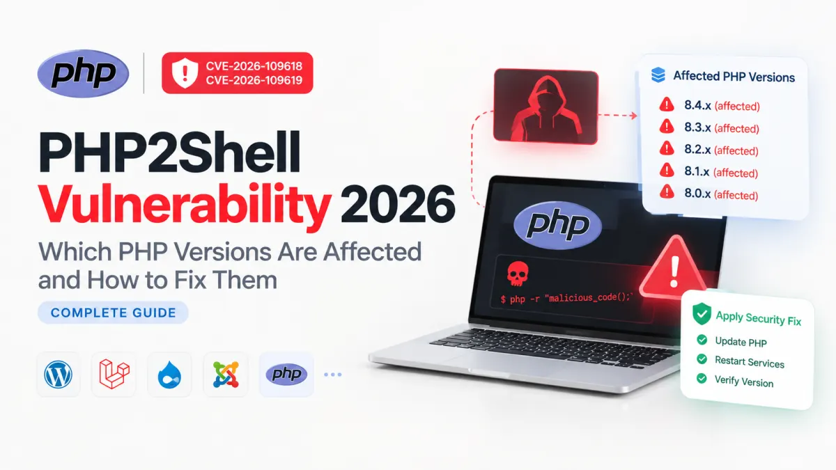 PHP2Shell Vulnerability 2026: Which PHP Versions Are Affected and How to Fix Them (Complete Guide)